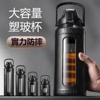 在飛比找樂天市場購物網優惠-茶水分離保溫杯 耐熱玻璃杯 2000ML 手提隨行杯 泡茶壺