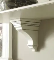 Floating Wall Mount Molding Ledge Handmade Antique Wood Corbel Reclaimed Shelf