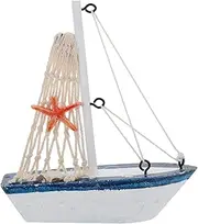 MUSISALY 1pc Sailing Model Photoshoot Floating Nautical Key Sailboat Decoration for Decorative Home Accessories Ship Home Decoration Blue Coastal Delicate Sailing Boat Creative Boat Wooden