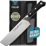 Cutluxe Nakiri Knife, 7" Vegetable Knife – for Chopping, Dicing & Slicing, Razor Sharp, Full Tang, Ergonomic Handle Design – Artisan Series