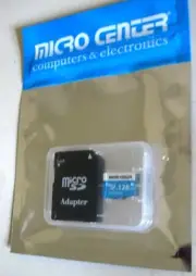 Micro Center 128GB Micro SD SDXC Card V30 A1 with Adapter NEW SEALED PACK