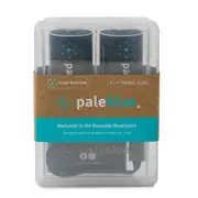 2pc Paleblue Fast Charging Lithium Ion C USB Rechargeable Smart Batteries