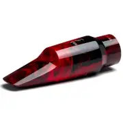 Barkley POP KUSTOM 7 RED alto sax mouthpiece with ligature & cap GREAT SOUND!
