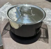 All-Clad Fusiontec Ceramic 7 Quart Black Color Stockpot German Made New