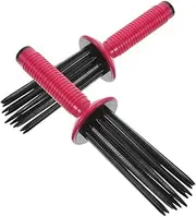 DONFAMDS Multi-function Hair Curling Brush Set Hair Curling Wand Comb Hairstyling Curls Comb Anti-slip Portable