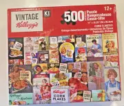 Kellogg's Vintage Corn Flakes 500 Piece Jigsaw Puzzle Vintage housewife graphics