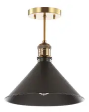JONATHAN Y Nick 11in Metal LED Semi-Flush mount