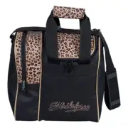 KR Strikeforce 1 Ball Bowling Bag Color is Leopard Print