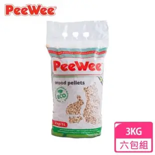 PeeWee 必威-強效松木砂 3kg（6包組）(PW-300)