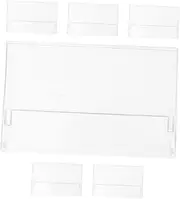 HOMSFOU Retro Style Cassette Tape Storage Box 6pcs Plastic Audio Cassette Holder Transparent Organize Your Tapes