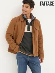 FatFace Brandon Tan Brown Canvas Jacket (Q60545) | $265