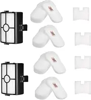 HZ500UK Filter Replacement for Shark HZ500UKT, HZ500, HZ2000, HZ2002, HZ251Corded Stick Vacuum Cleaner, 2 Hepa Filters and 4 Foam & Felt Filters