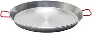 GARCIMA PW-011301-6 Universal Paella Pan, Polished Steel/Red 42cm