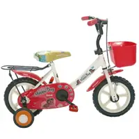 在飛比找樂天市場購物網優惠-Adagio 12吋酷樂狗輔助輪童車附置物籃-紅色(BEYJ