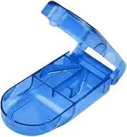Hobngmuc Cutting & Storage 2 In 1 Pill Tablet Cutter, Portable Pill Splitter For Small And Large Pills Cut In Half Quarter, Tablet Splitter Tool Per Elderly, Child, Dog, Cat, Pet, Travel