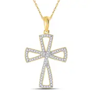 1/3CT-Diamond CROSS PENDANT