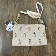 Primark Mickey Mouse Faux Leather Crossbody Bag with Detachable Chain | NWT