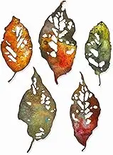 Sizzix Leaves-Metal Stencils Thinlits (5pcs), Bouquets Trees, Big Shot Embossing, Paper Scrapbooking