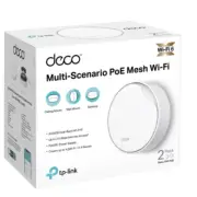 TP-link Deco X50-PoE 2 Pack White AX3000 Mesh WiFi 6 System PoE Supported