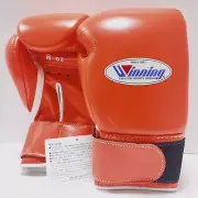 Winning Boxing Gloves 8oz Orange CO-MS-200B Magic Tape type from Japan New