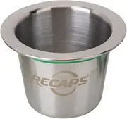 RECAPS Stainless Steel Refillable Filter Reusable Pod Compatible with Nespresso Original Line Machine But Not All (Only 1 Pod, Lids Excluded)