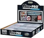 Ultra Pro Platinum 9 Pocket Secure Platinum Cards, Clear