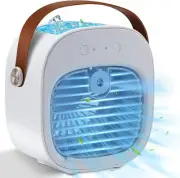 Portable Mini Air Conditioner Rechargeable 5200mAh 3-Speed Quiet Desk Fan