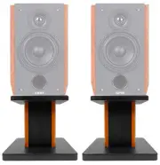 (2) 8” Wood Bookshelf Speaker Stands For Edifier R2000DB Bookshelf Speakers