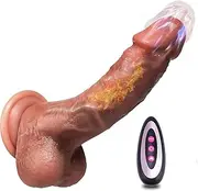 Sex Toys Thrusting Dildo Vibrator - Dildos Vibrators for G Spot, Butt Plug with 7 Thrusting & Vibrating, Adult Sex Toys Suction Cup Dildo Vibrator for Games Men Women