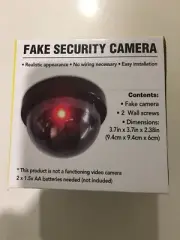 Dummy Camera Fake Security CCTV Done Camera with Flashing Red LED Light New