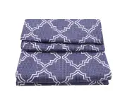 Comfortable Geometric Printed Quilt Cover Pillow Cases Bedding Set For Bedroom(Queen)