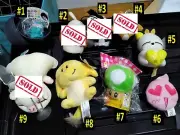 11x Plush Toys - Neo Pets, Mario Mushroom, Mashimaro, bears