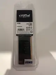 Crucial 32GB (1 x 32GB) PC5-38400 (DDR5-4800) UDIMM Memory (CT32G48C40U5) NEW!