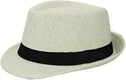 [AOBRICON] Men Fedora Jazz Hat Men Vintage Winter Hat Spring Summer Autumn Church Bowler Hats