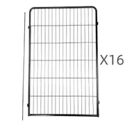 YES4PETS 16 Panel 120 cm Heavy Duty Pet Dog Cat Rabbit Exercise Extension Playpen Puppy Rabbit Fence