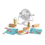 AMERICAN GIRL MELODY'S BLOCK PARTY SET~BINGO GAME~HOT DOGS~DRINKS~PIE~NAPKINS~NE