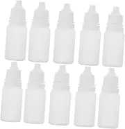 MUCKLILY Portable Eye Drops Bottles 10 Pcs Mini Squeezable Dropper Bottles 10ml for Travel Toiletries