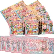 Operitacx 10 Pack of 350pcs Ancestor Money Role-Playing Paper Authentic Chinese Ghost Money Burn Paper Ritual Supplies for Ancestor Worship