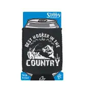Best Hooker In The Country Fishing Funny Novelty stubbie holders Stubby Holder