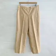 NWT Alfred Dunner - Stretch Indochine Jute color pull on dress pants, 16 Short