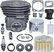 44mm Cylinder Piston Air Fuel FilterKit for Husqvarna 346XP 350 351 353 Chainsaw