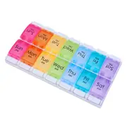 7 / 14 Day Weekly Pill Box Medicine Tablet Organizer Dispenser Container Case