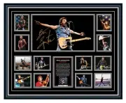 BRUCE SPRINGSTEEN THE BOSS SIGNED POSTER LIMITED EDITION FRAMED MEMORABILIA