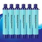 Portable Water Filter Straw,6pcs,Water Purification Straw for Camping Emergency