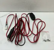 T-Shape Fused Power Cord for Mobile CB Radio (15' Length)
