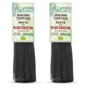 Antichi Poderi Organic Black Squid Ink Pasta Linguine - Black Pasta Noodles M...