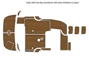 2002-2007 Sea Ray Sundancer 300 Swim Platform Cockpit Pad Boat EVA Floor