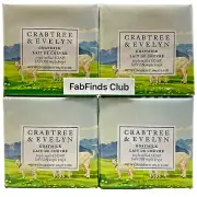 4x Crabtree & Evelyn Goat Milk Bar Soap Triple Milled