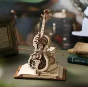 Robotime Wooden Music Box Puzzles AMK63 Magic Cello House Warming Musical Gift