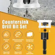 Countersink Drill Bit Set with Adjustable Depth Stop Quick Change KontU